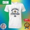 Quinnipiac Bobcats Blue 2023 NCAA Men’s Ice Hockey National Champions Fan Gifts T-Shirt