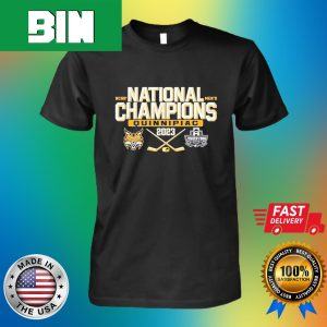 Quinnipiac Bobcats Blue 84-2023 NCAA Men’s Ice Hockey National Champions Bracket Fan Gifts T-Shirt