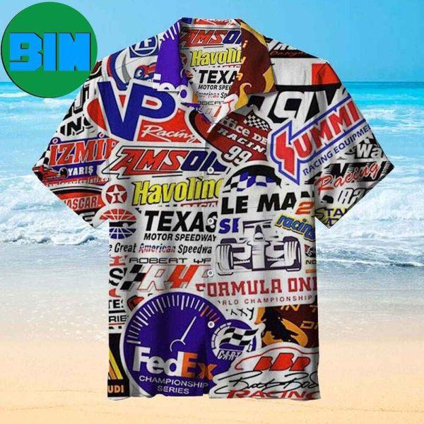 Racing Car Labeling Summer Hawaiian Shirt