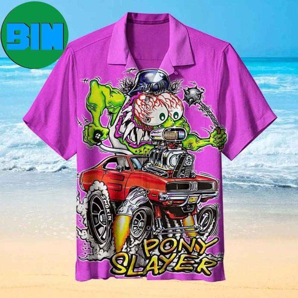 Rat Fink Muscle Car Summer Hawaiian Shirt