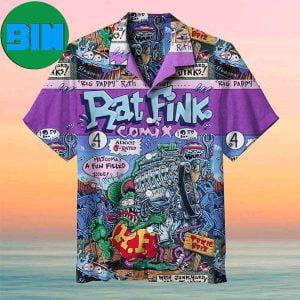 Rat Fink Rattail Hot Rod Summer Hawaiian Shirt