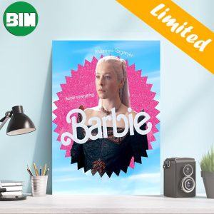 Rhaenyra Targaryen Barbie Is Everything Funny Collab With House Of The Dragon Decor Poster-Canvas