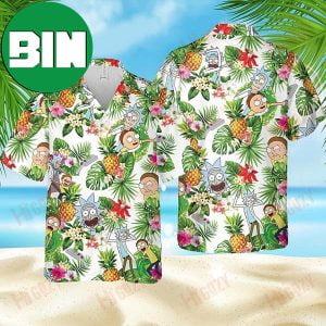 Rick And Morty Pineapple Aloha Beach Summer Hawaiian Shirt