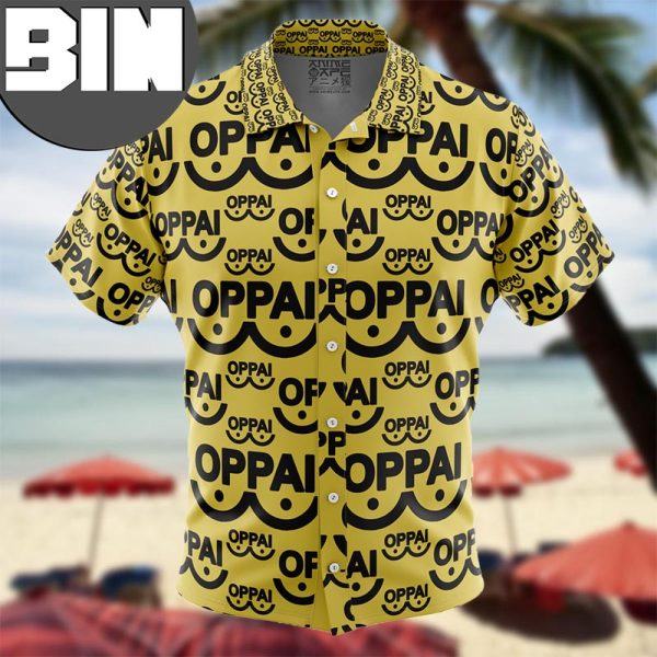 Saitama Oppai One Punch Man Anime Hawaiian Shirt