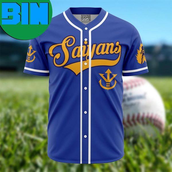 Saiyan Vegeta V2 Dragon Ball Z Anime Baseball Jersey