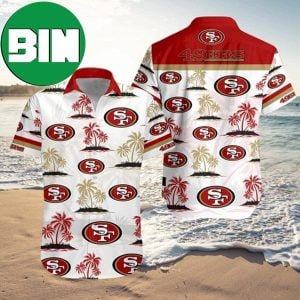 San Francisco 49ers Summer Palm Tree Hawaiian 3D Shirt