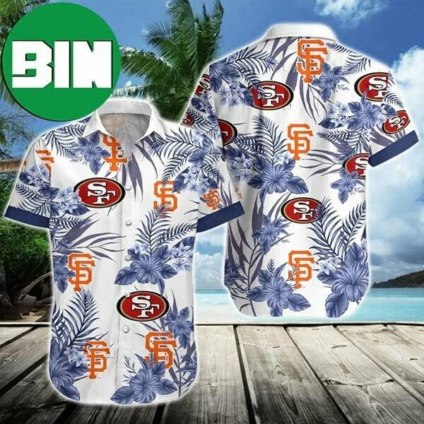 San Francisco Giants San Francisco 49ers Tropical Summer Hawaiian Shirt