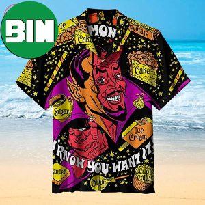 Satan Wants You Fat Funny Summer Hawaiian Shirt