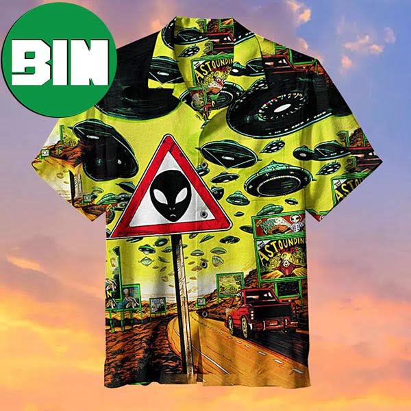 Saucer Alien Country Summer Hawaiian Shirt