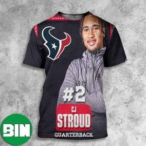Say Hi To CJ Stroud QB To Houston Texans NFL Draft 2023 All Over Print Shirt
