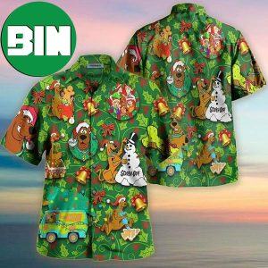Scooby Doo Button Up Christmas Summer Hawaiian Shirt