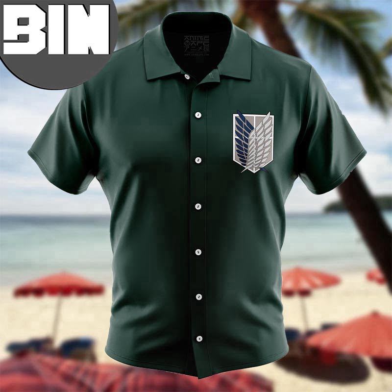 Scouting Regiment Attack On Titan Anime Hawaiian Shirt