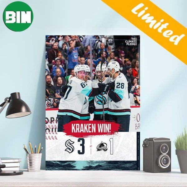 Seattle Kraken NHL Stanley Cup Playoffs Game One Is Ours Home Decor Poster-Canvas