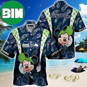 Seattle Seahawks Mickey Mouse Disney Hawaiian Shirt
