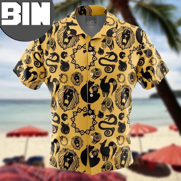 Seven Deadly Sins Tattoos Seven Deadly Sins Anime Hawaiian Shirt