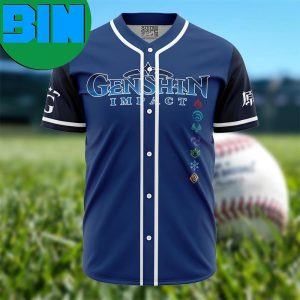 Seven Elements Genshin Anime Baseball Jersey