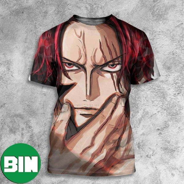 Shank Red Hair One Piece Manga-Anime For Fans Unique All Over Print Shirt