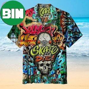 Skate Or Die Summer Hawaiian Shirt