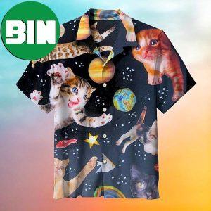 Space Cute Cat Summer Hawaiian Shirt