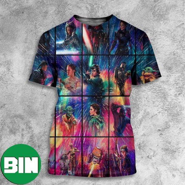 Star Wars Celebration 2023 All Characters All Over Print Shirt