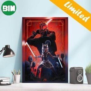 Star Wars Celebration 2023 – Incredible Time The Dark Duel Ahsoka And Darth Maul Home Decor Poster-Canvas
