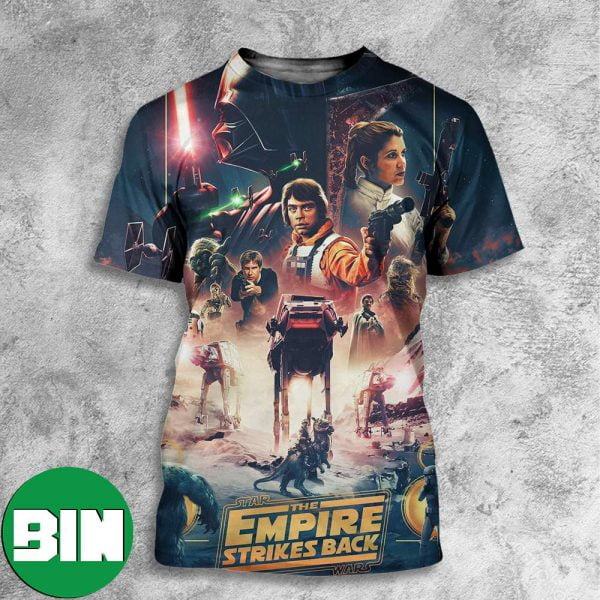 Star Wars Only Star Wars Celebrations 2023 The Empire Strikes Back New Poster All Over Print Shirt
