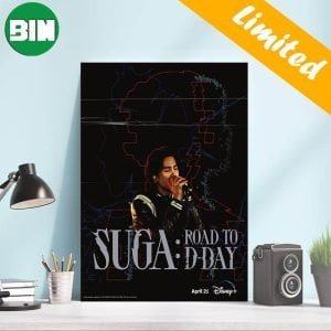 Suga BTS Road To D Day Is Streaming April 21 On Disney Plus Home Decor Poster-Canvas