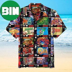 Super Nintendo Entertainment System Summer Hawaiian Shirt