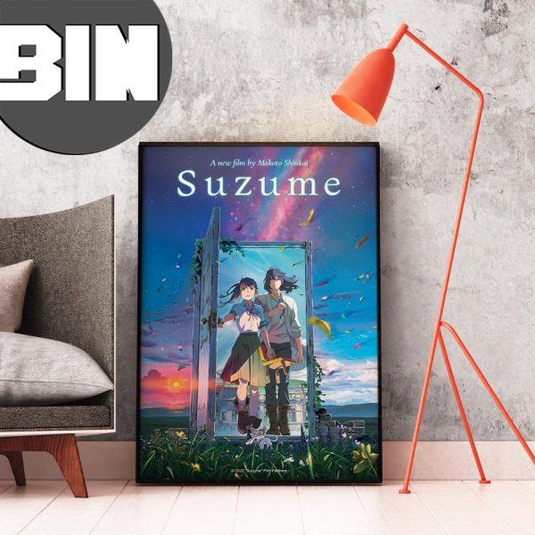 Suzume A New Film By Makoto Shinkai Poster Canvas