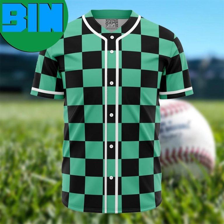 Tanjiro Kamado Demon Slayer Anime Baseball Jersey - Binteez