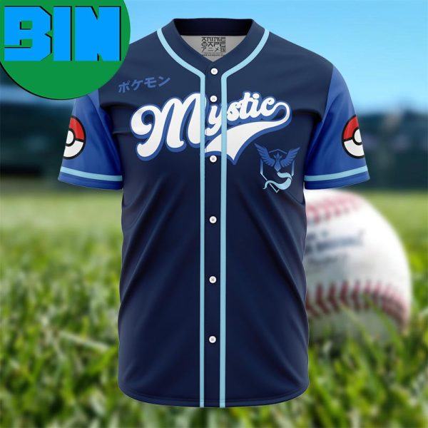 Team Mystic Pokemon Anime Baseball Jersey