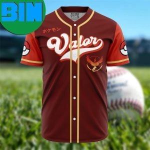 Team Valor Pokemon Anime Baseball Jersey