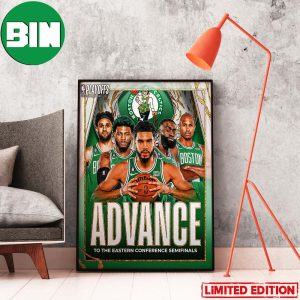 The Boston Celtics Advance To The Eastern Conference Semifinals NBA Playoffs Home Decor Poster-Canvas