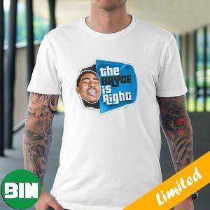 The Bryce Young Is Right NFL Draft 2023 Carolina Panthers Fan Gifts T-Shirt
