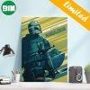The Clean Lines And Iconic Design Of Din Djarin And Grogu Star Wars The Mandalorian Home Decor Poster-Canvas