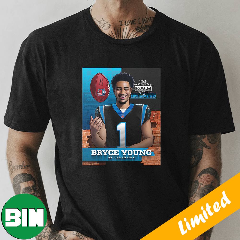 The First Ever No 1 Overall Pick out of Alabama Football NFL Draft Bryce Young Carolina Panthers Fan Gifts T-Shirt