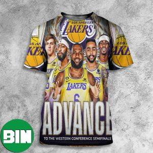 The Los Angeles Lakers Advance To The Western Conference Semifinals NBA Playoffs All Over Print Shirt