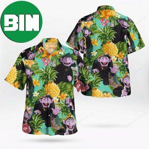 The Muppet Count Von Count Summer Pineapple Tropical Hawaiian Shirt