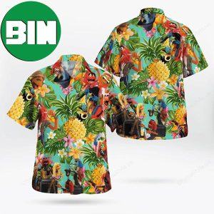 The Muppet Electric Mayhem Pineapple Tropical Summer Hawaiian Shirt