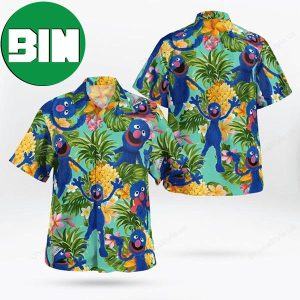 The Muppet Grover Pineapple Tropical Summer Hawaiian Shirt