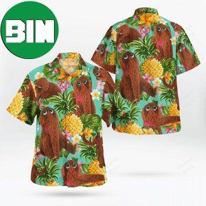 The Muppet Mr Snuffleupagus Pineapple Summer Hawaiian Shirt