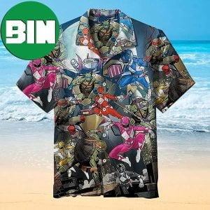 The Science Power Ranger x Teenage Mutant Ninja Turtle Summer Hawaiian Shirt