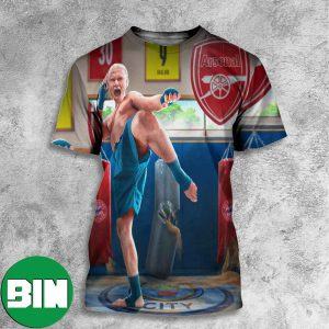 Time To Fight Erling Haaland Manchester City Premier League SMSports All Over Print Shirt