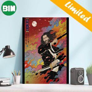 Traditional Japanese Art John Wick Chapter 4 2023 Keanu Reeves Home Decor Poster-Canvas