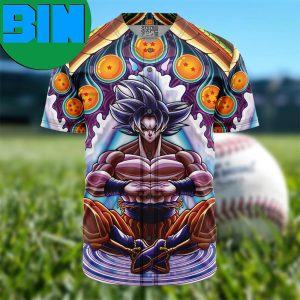 Trippy Ultra Instinct Goku Dragon Ball Super Anime Baseball Jersey