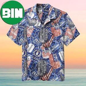 US Air Force Tags Mask Summer Hawaiian Shirt