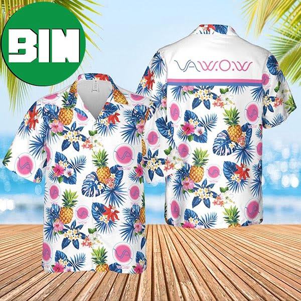VA WOW Condoms Summer Floral Hawaiian Shirt