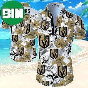 Vegas Golden Knights Summer Floral Hawaiian Shirt