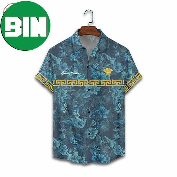 Blue Versace Hawaii Shirt