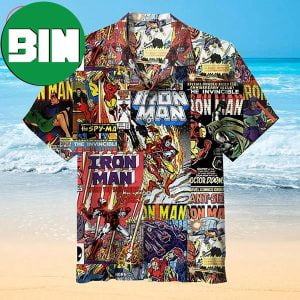 Vintage Comics Iron Man Summer Hawaiian Shirt